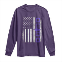 Haudenosaunee Iroquois USA Flag Native American Long Sleeve Shirt - Wonder Print Shop
