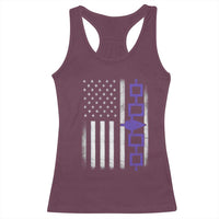 Haudenosaunee Iroquois USA Flag Native American Racerback Tank Top - Wonder Print Shop