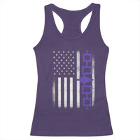 Haudenosaunee Iroquois USA Flag Native American Racerback Tank Top - Wonder Print Shop