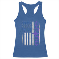 Haudenosaunee Iroquois USA Flag Native American Racerback Tank Top - Wonder Print Shop