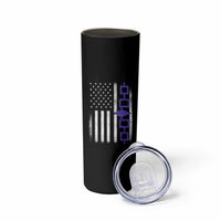 Haudenosaunee Iroquois USA Flag Native American Skinny Tumbler - Wonder Print Shop