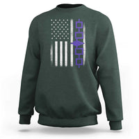 Haudenosaunee Iroquois USA Flag Native American Sweatshirt - Wonder Print Shop