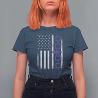 Haudenosaunee Iroquois USA Flag Native American T Shirt For Women - Wonder Print Shop