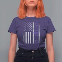 Haudenosaunee Iroquois USA Flag Native American T Shirt For Women - Wonder Print Shop