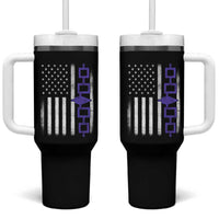 Haudenosaunee Iroquois USA Flag Native American Tumbler With Handle - Wonder Print Shop