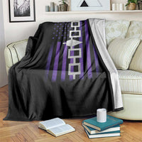 Haudenosaunee Iroquois Pride USA Flag Native American Throw Blanket - Wonder Print Shop