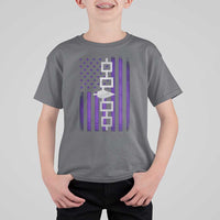 Haudenosaunee Iroquois Pride USA Flag Native American T Shirt For Kid - Wonder Print Shop