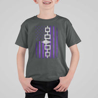 Haudenosaunee Iroquois Pride USA Flag Native American T Shirt For Kid - Wonder Print Shop