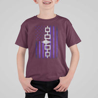 Haudenosaunee Iroquois Pride USA Flag Native American T Shirt For Kid - Wonder Print Shop