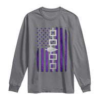 Haudenosaunee Iroquois Pride USA Flag Native American Long Sleeve Shirt - Wonder Print Shop