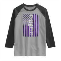 Haudenosaunee Iroquois Pride USA Flag Native American Raglan Shirt - Wonder Print Shop