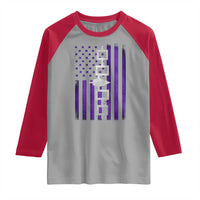 Haudenosaunee Iroquois Pride USA Flag Native American Raglan Shirt - Wonder Print Shop