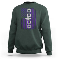 Haudenosaunee Iroquois Pride USA Flag Native American Sweatshirt - Wonder Print Shop