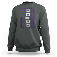 Haudenosaunee Iroquois Pride USA Flag Native American Sweatshirt - Wonder Print Shop