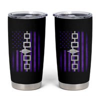 Haudenosaunee Iroquois Pride USA Flag Native American Tumbler Cup - Wonder Print Shop
