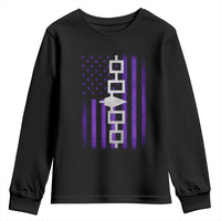 Haudenosaunee Iroquois Pride USA Flag Native American Youth Sweatshirt - Wonder Print Shop