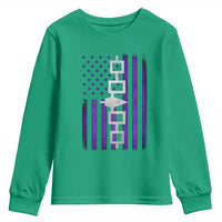 Haudenosaunee Iroquois Pride USA Flag Native American Youth Sweatshirt - Wonder Print Shop
