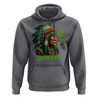 Funny Chiefin Weed Indian Native American Marijuana Hoodie - Wonder Print Shop