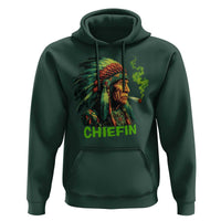 Funny Chiefin Weed Indian Native American Marijuana Hoodie - Wonder Print Shop