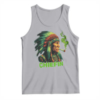Funny Chiefin Weed Indian Native American Marijuana Tank Top - Wonder Print Shop
