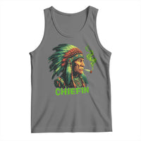 Funny Chiefin Weed Indian Native American Marijuana Tank Top - Wonder Print Shop