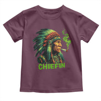 Funny Chiefin Weed Indian Native American Marijuana Toddler T Shirt - Wonder Print Shop
