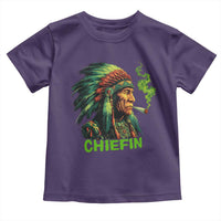 Funny Chiefin Weed Indian Native American Marijuana Toddler T Shirt - Wonder Print Shop