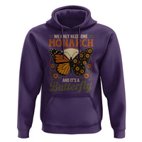 We Only Need One Monarch And Its A Butterfly Hoodie Retro Peace Sign Flowers - Wonder Print Shop