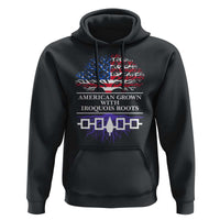 American Grown With Iroquois Roots Hoodie Tree USA Flag - Wonder Print Shop