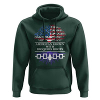American Grown With Iroquois Roots Hoodie Tree USA Flag - Wonder Print Shop