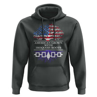 American Grown With Iroquois Roots Hoodie Tree USA Flag - Wonder Print Shop