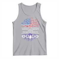 American Grown With Iroquois Roots Tank Top Tree USA Flag - Wonder Print Shop