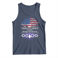 American Grown With Iroquois Roots Tank Top Tree USA Flag - Wonder Print Shop