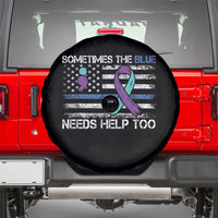 Police Suicide Awareness Spare Tire Cover Sometimes The Blue Need Help Too