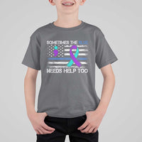 Police Suicide Awareness T Shirt For Kid Sometimes The Blue Need Help Too