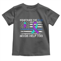 Police Suicide Awareness Toddler T Shirt Sometimes The Blue Need Help Too