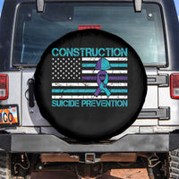Construction Suicide Prevention Awareness Spare Tire Cover Mental Health American Flag