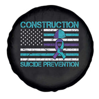 Construction Suicide Prevention Awareness Spare Tire Cover Mental Health American Flag