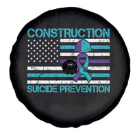 Construction Suicide Prevention Awareness Spare Tire Cover Mental Health American Flag