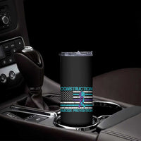 Construction Suicide Prevention Awareness Skinny Tumbler Mental Health American Flag