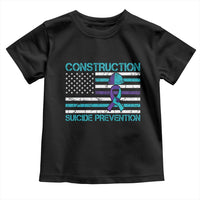 Construction Suicide Prevention Awareness Toddler T Shirt Mental Health American Flag