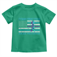 Construction Suicide Prevention Awareness Toddler T Shirt Mental Health American Flag