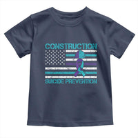 Construction Suicide Prevention Awareness Toddler T Shirt Mental Health American Flag