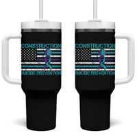 Construction Suicide Prevention Awareness Tumbler With Handle Mental Health American Flag