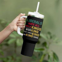 Liberals Hate All Kinds of Kings Funny Conservative Republican Tumbler With Handle
