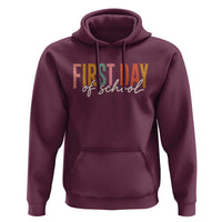 First Day of School Teacher Student Hoodie Funny Back to School Retro