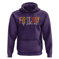 First Day of School Teacher Student Hoodie Funny Back to School Retro