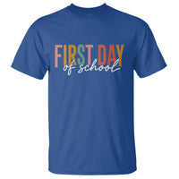 First Day of School Teacher Student T Shirt Funny Back to School Retro