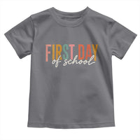First Day of School Teacher Student Toddler T Shirt Funny Back to School Retro