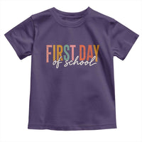 First Day of School Teacher Student Toddler T Shirt Funny Back to School Retro